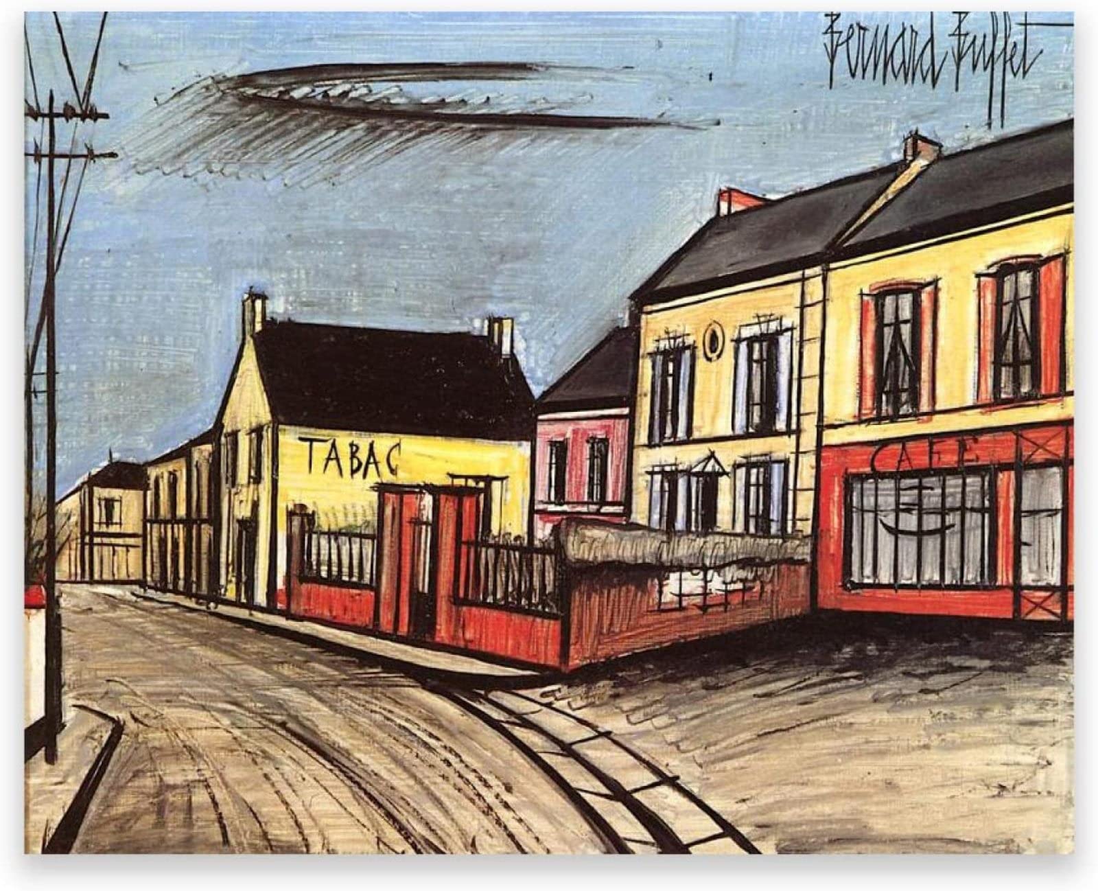 Amazon.co.jp: ベルナール・ビュッフェ・ポスター《トバック、カフェ