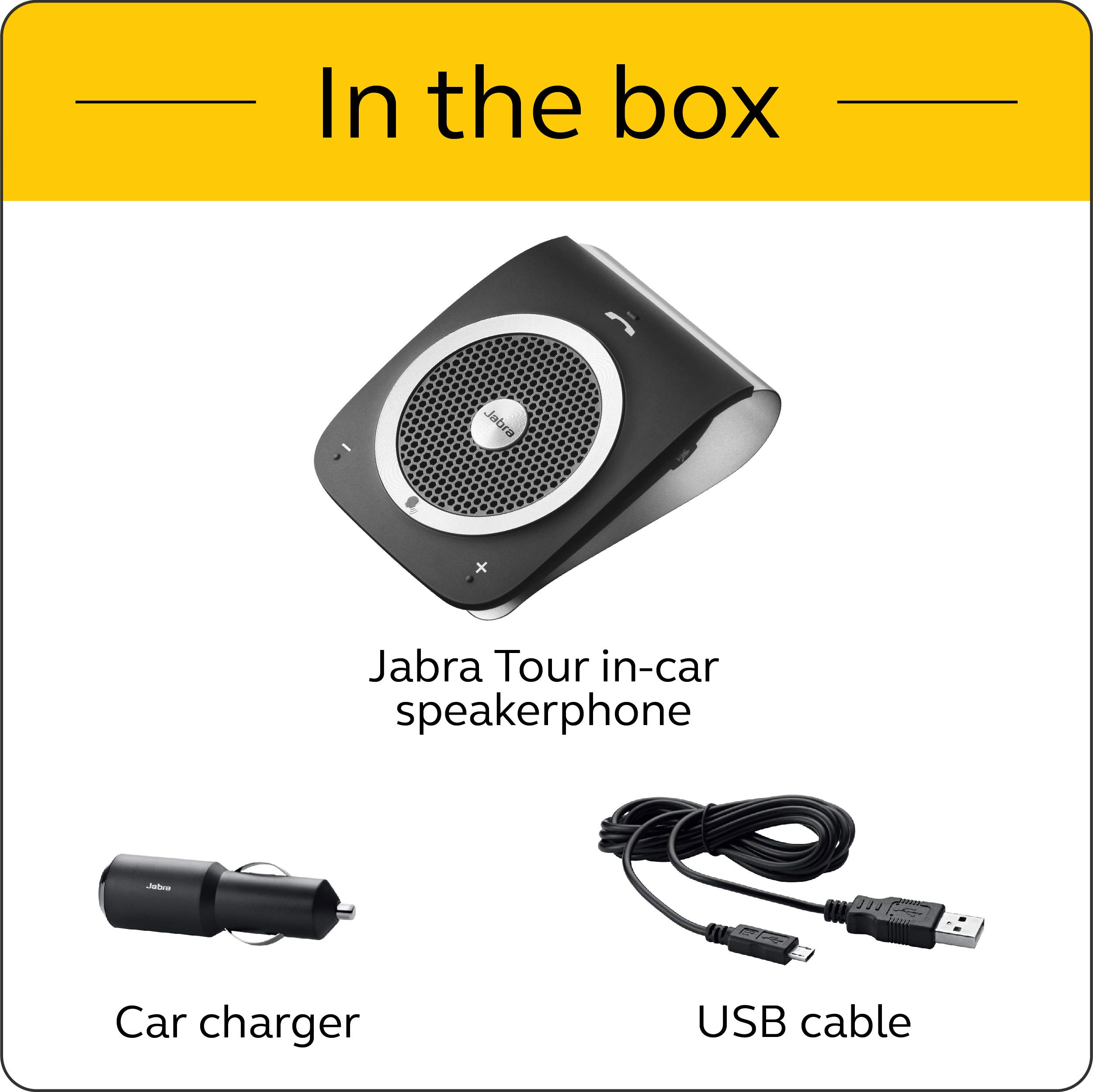 Amazon.com: Jabra Tour Bluetooth in-Car Speakerphone - Black