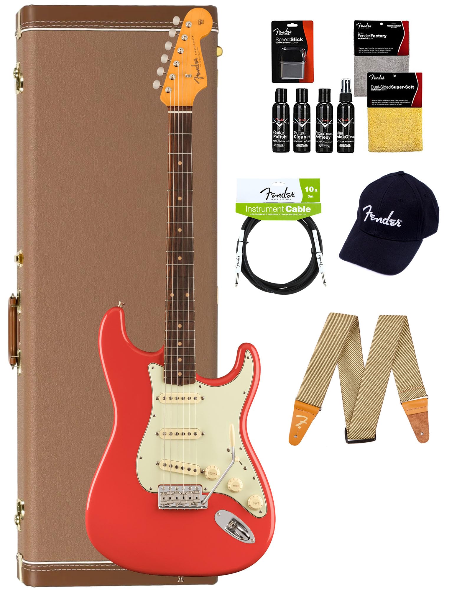 Amazon.com: Fender American Vintage II 1961 Stratocaster - Fiesta