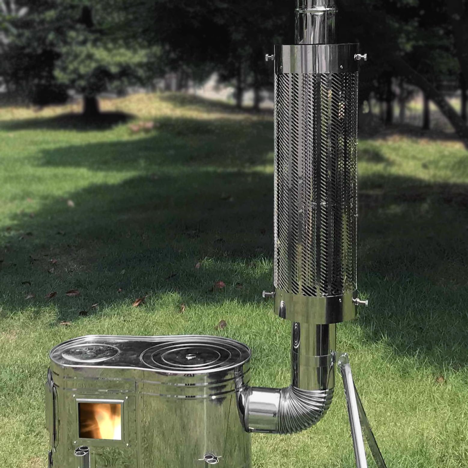 Amazon.co.jp: ステンレス 煙突ガード TS-560 【対応煙突径 φ60