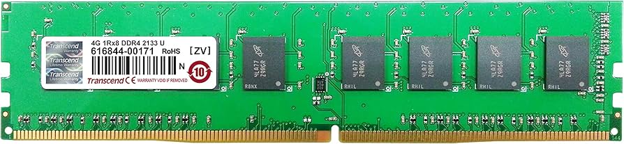 TRANSCEND INFORMATION 4GB DDR4 2133 U-DIMM 1Rx8 (TS512MLH64V1H) at