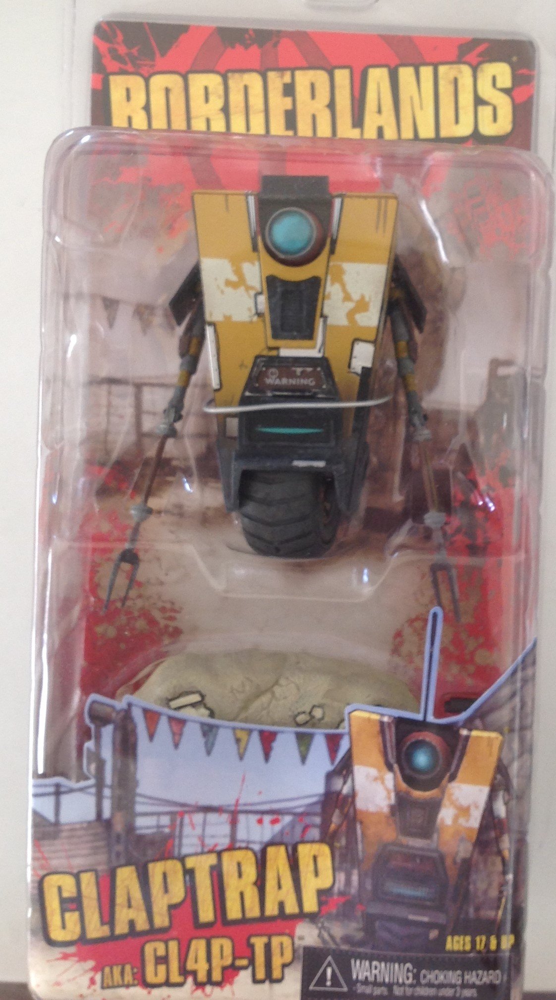 Amazon.com: NECA Borderlands 4 Inch Action Figure Claptrap : Toys