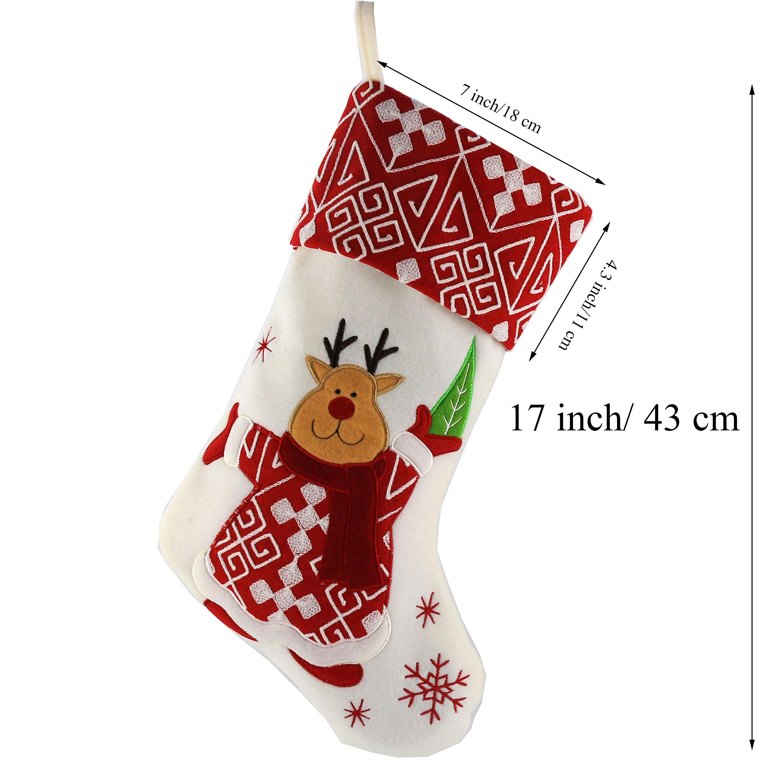 Amazon.co.jp: WEWILL クラシック クリスマスストッキング 2個セット