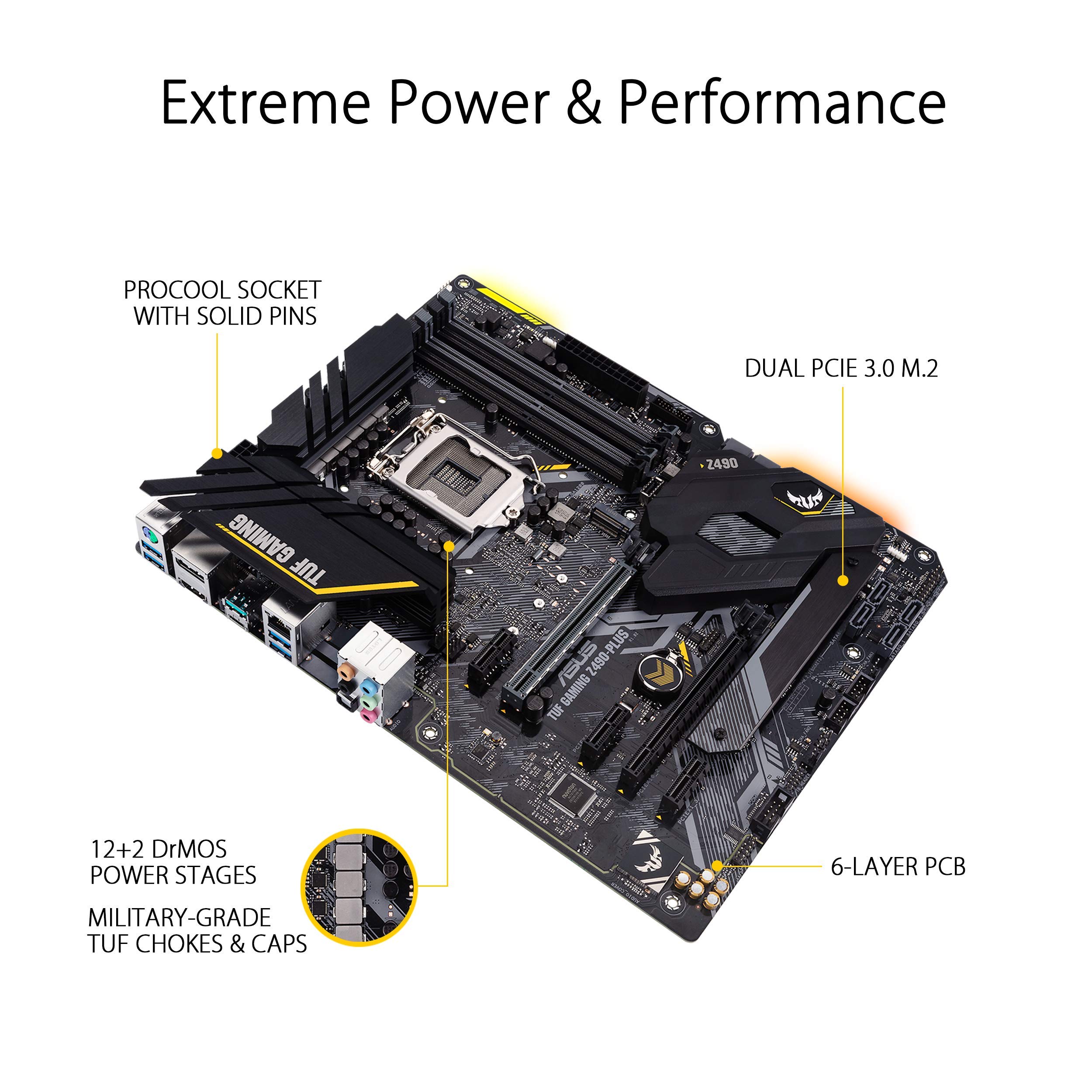 Amazon | ASUS TUF Gaming Z490-Plus LGA 1200 (インテル10世代) ATX