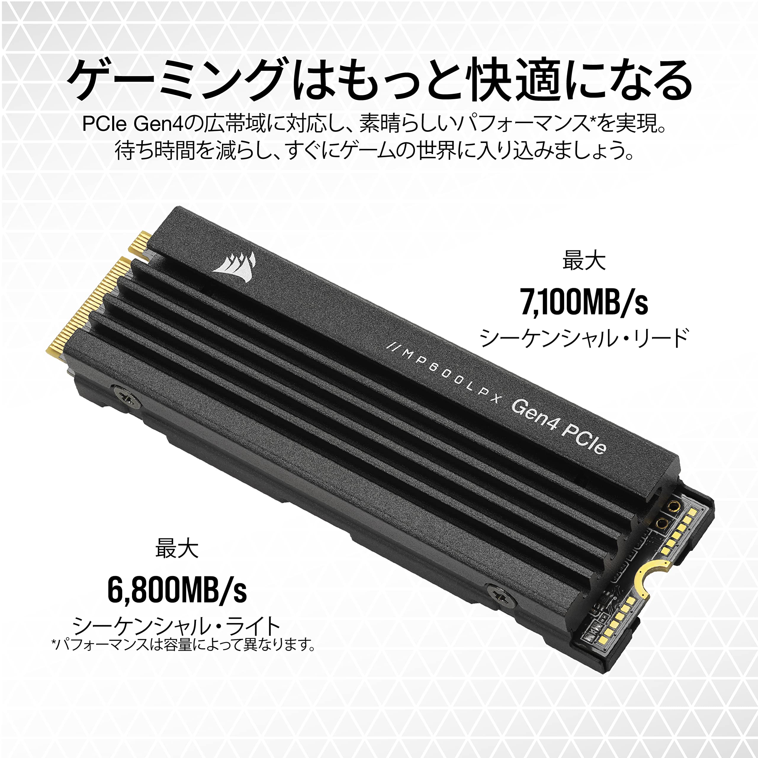 Amazon | CORSAIR MP600 PRO Low Profileシリーズ 1TBモデル 【LPX