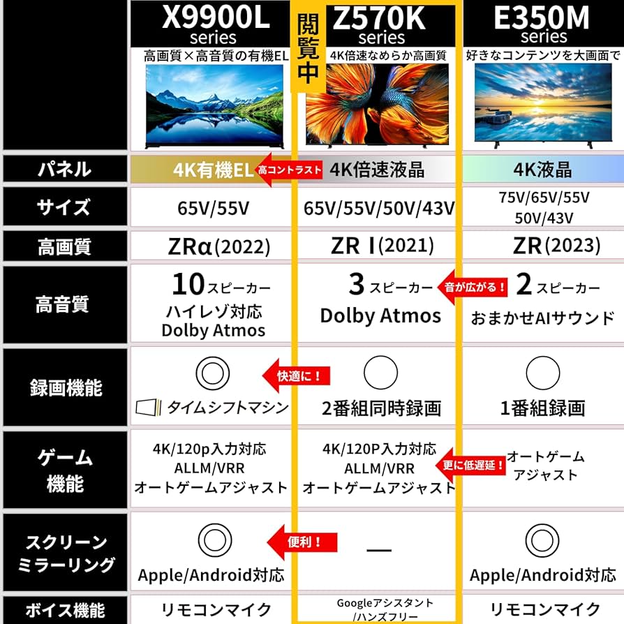Amazon | REGZA 43インチ 4K液晶テレビ 43Z570K 倍速パネル搭載 4K