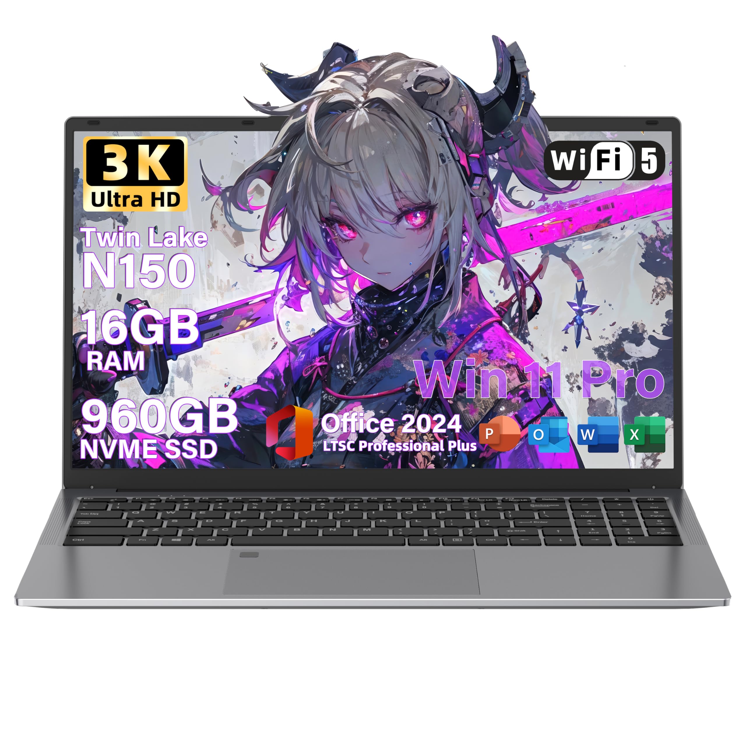 Amazon.co.jp: SERYUB Office 2024搭載ノートパソコン 16インチ 3K