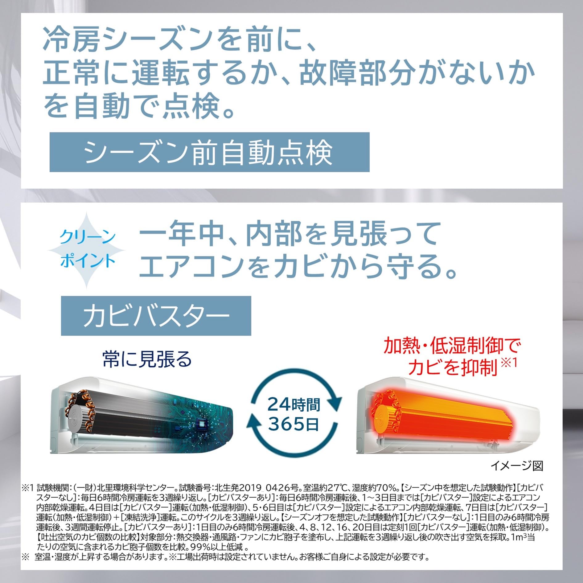 Amazon | 日立 清潔 エアコン 6畳 2.2kW RAS-D22R(W)/SET 白くまくん