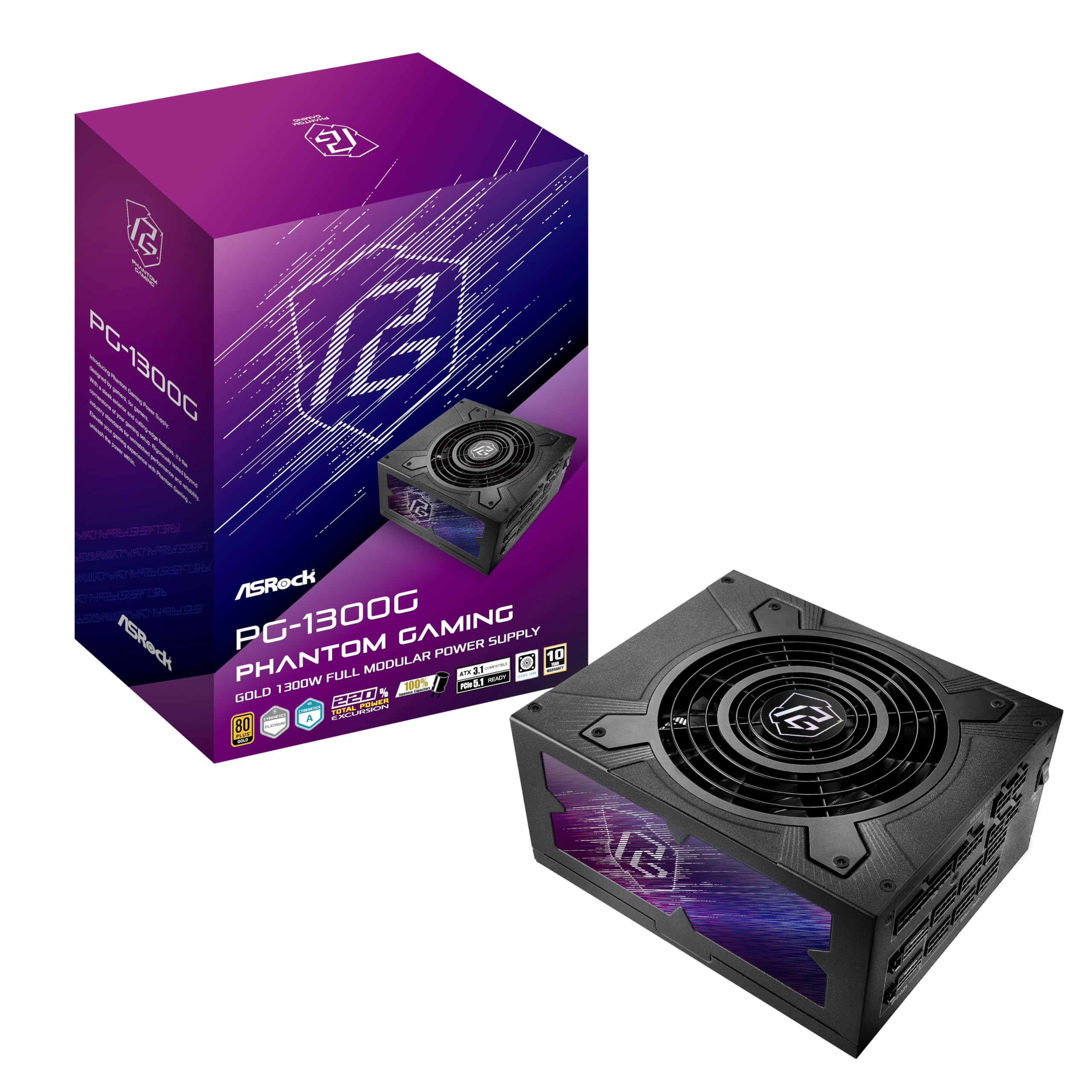 Amazon | ASRock Phantom Gaming 次世代GPU対応 PC電源ユニット 1300W