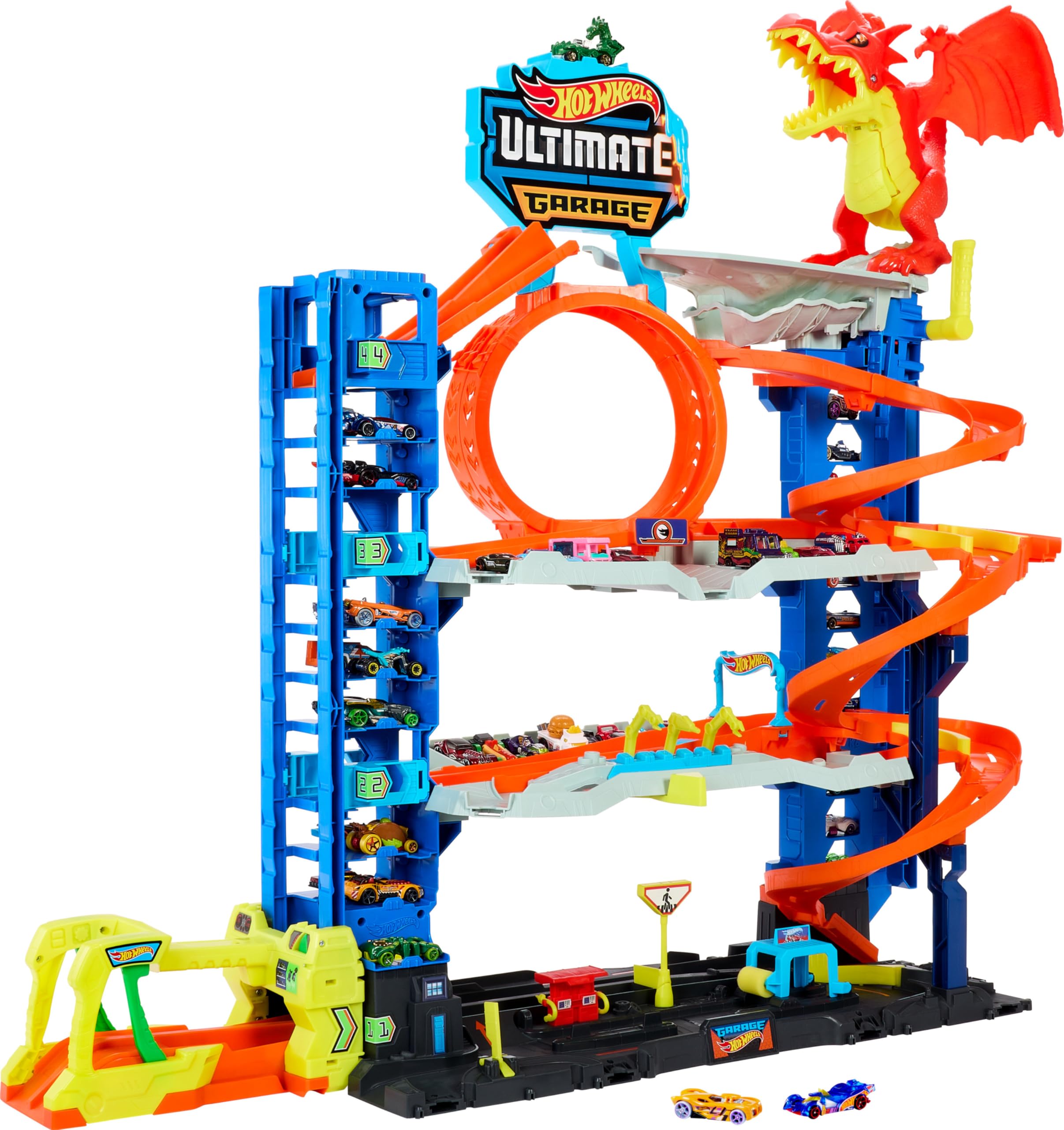 Amazon.com: Hot Wheels City Ultimate Garage Track Set with 2 Die