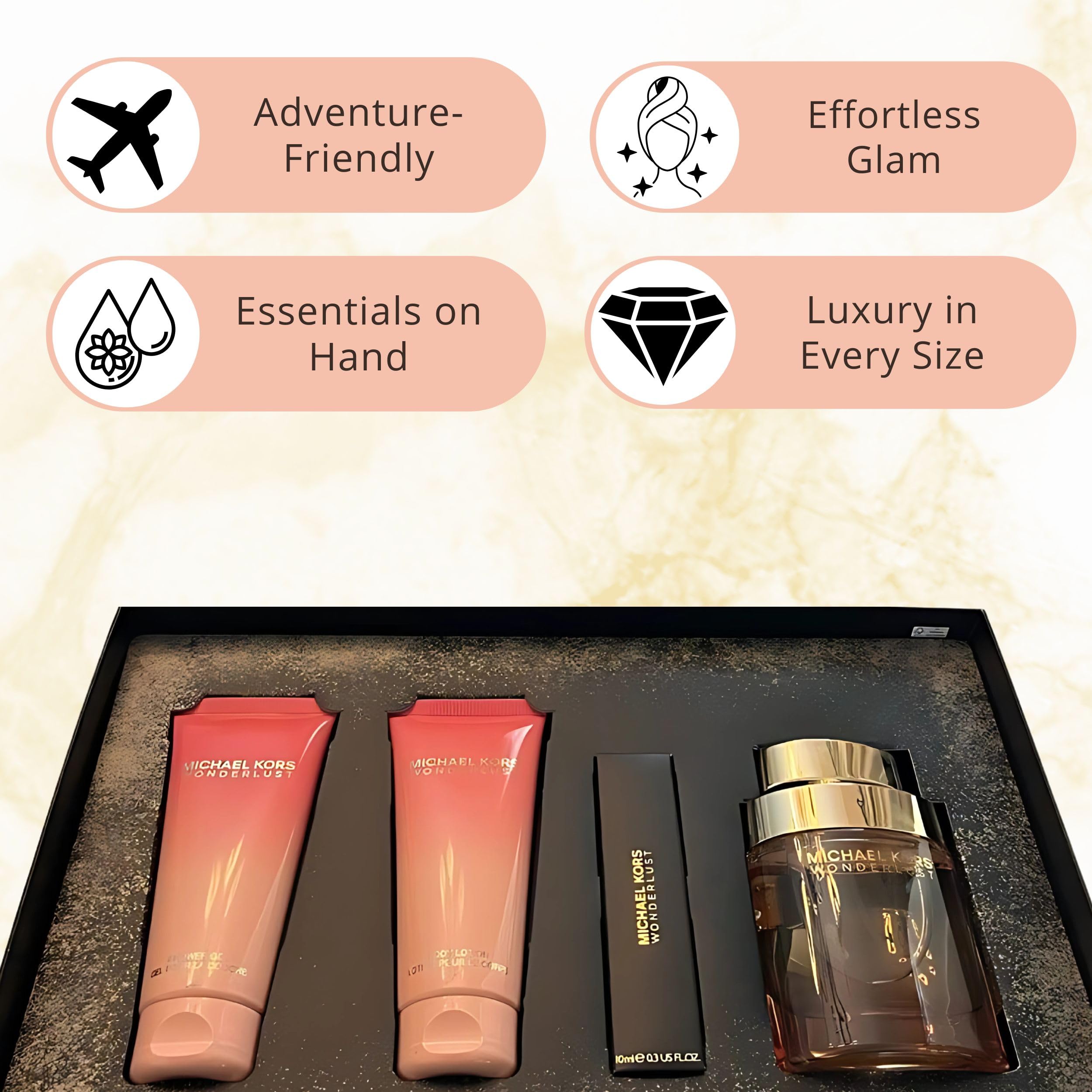 Michael Kors Wonderlust 3.4oz EDP Spray, 0.33 oz EDP Spray, 3.4oz