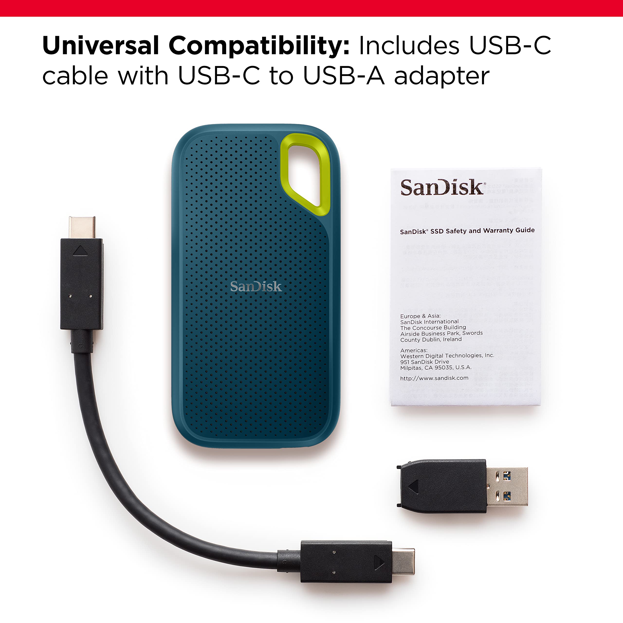 Amazon.co.jp: SanDisk 1TB Extreme Portable SSD - Up to 1050MB/s