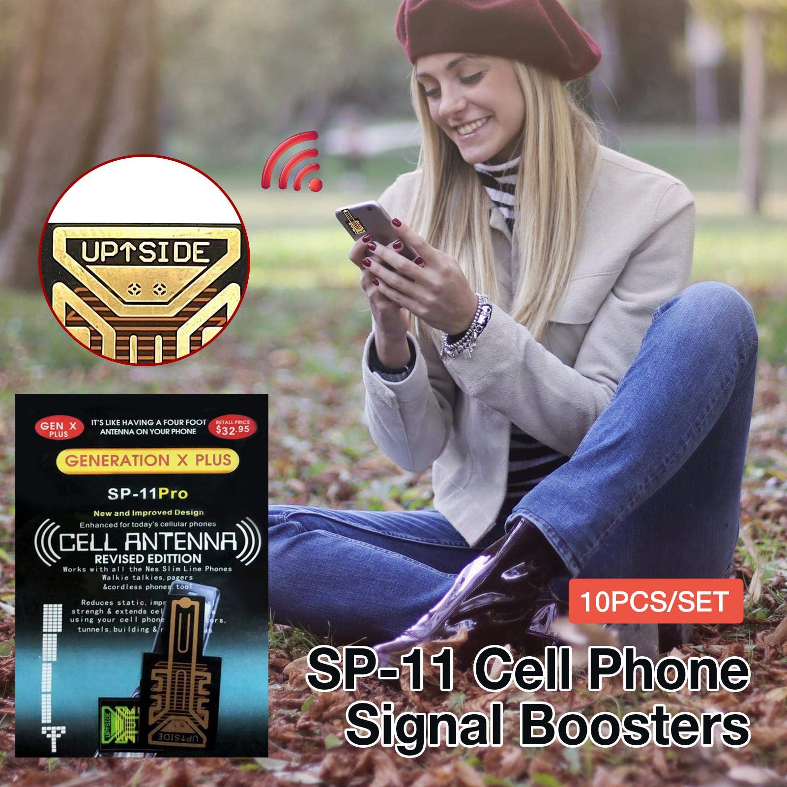 Amazon.co.jp: 携帯電話アンテナ信号ブースターステッカー10個携帯電話