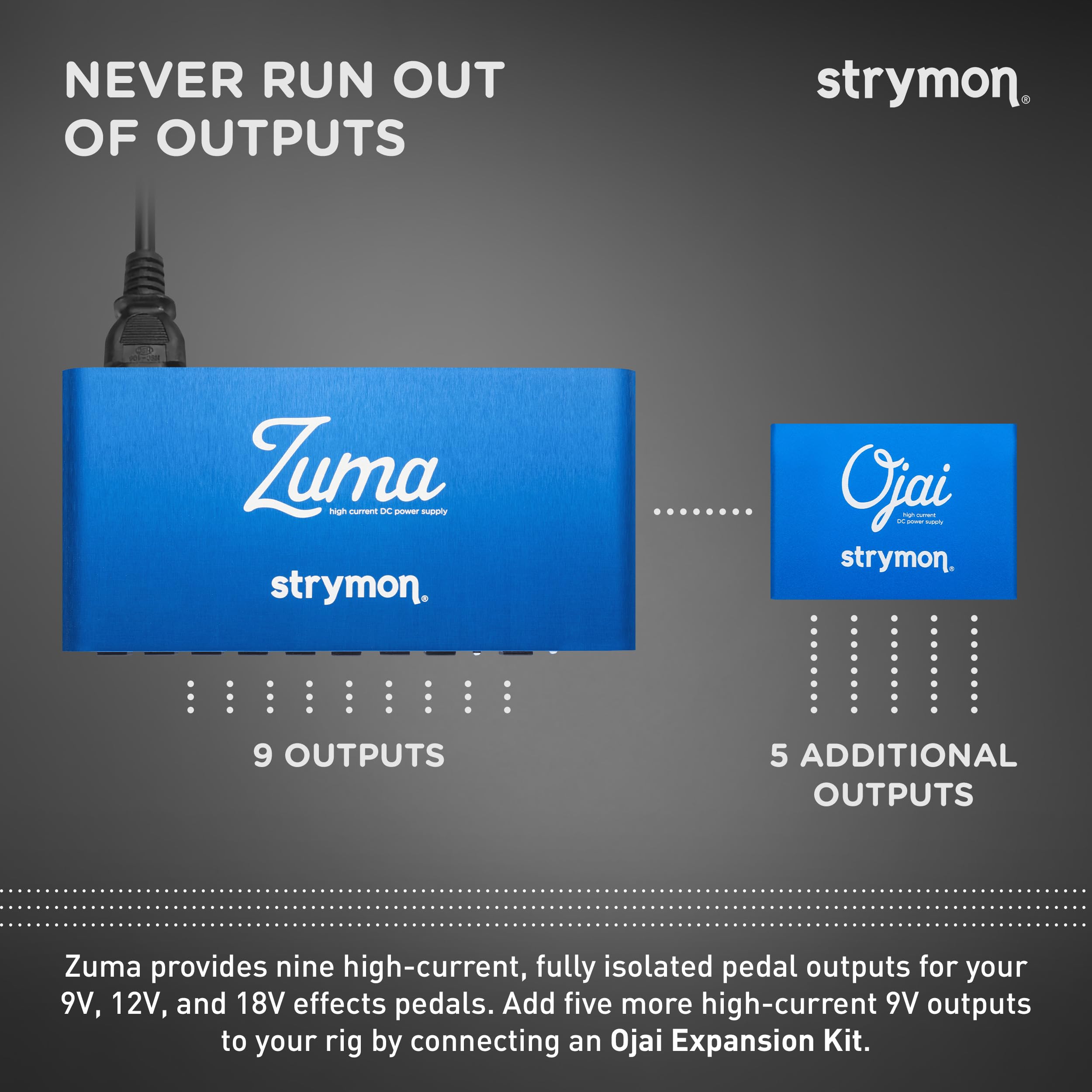 Amazon | Strymon 『Ojai-X』（ハイ・カレント・ DC パワー・サプライ