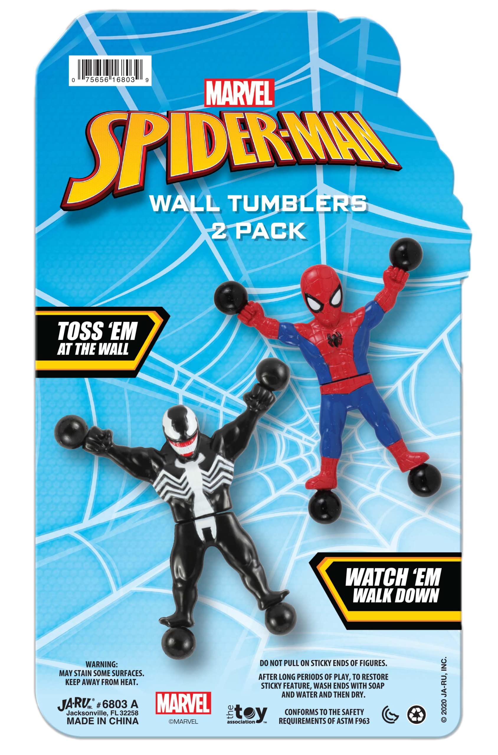 Amazon.com: JA-RU Spiderman & Venom Window Crawler Wall Climbers