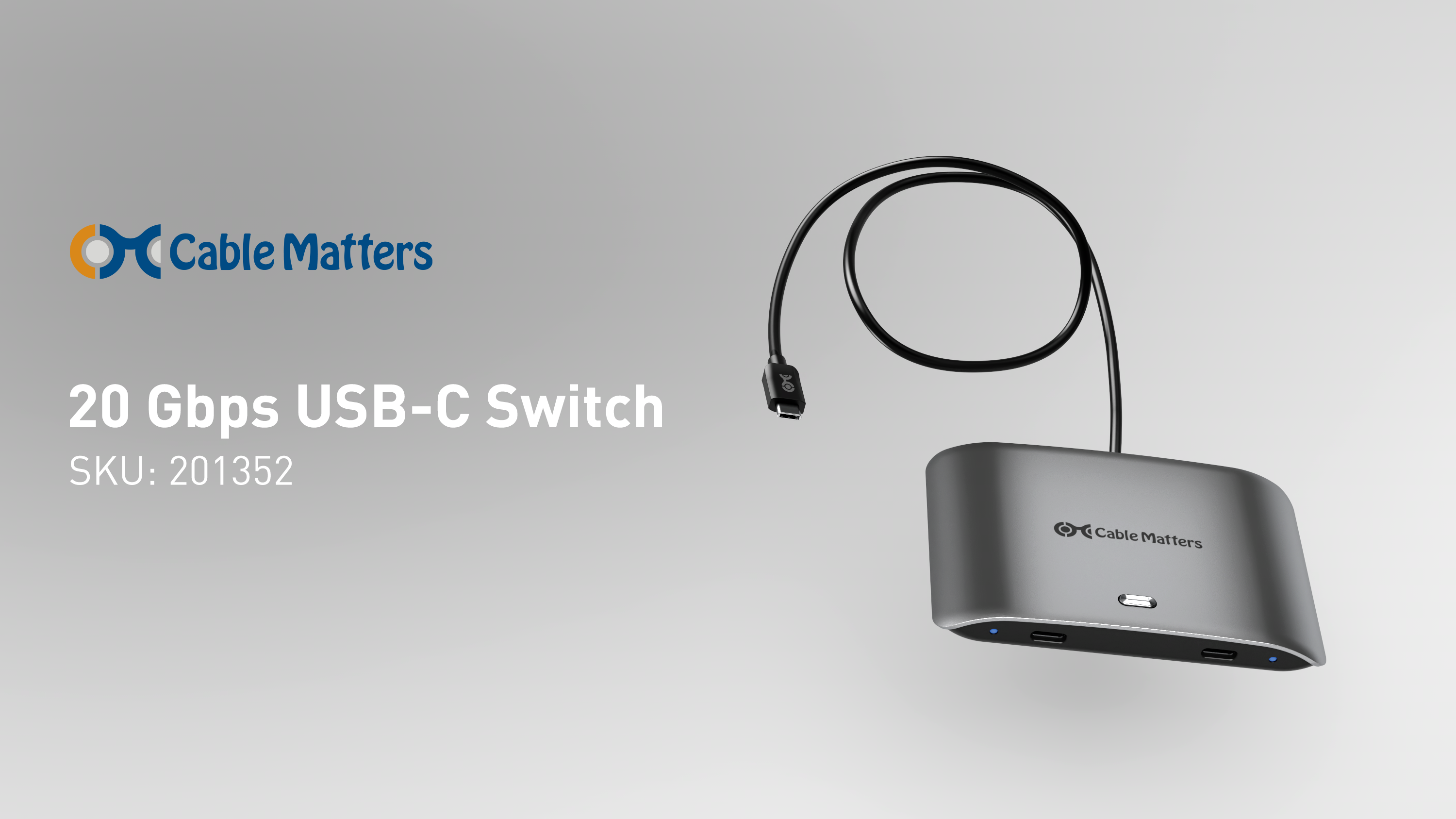 Amazon.co.jp: Cable Matters 20Gbps USB C 切替器 2台PC用、[Windows