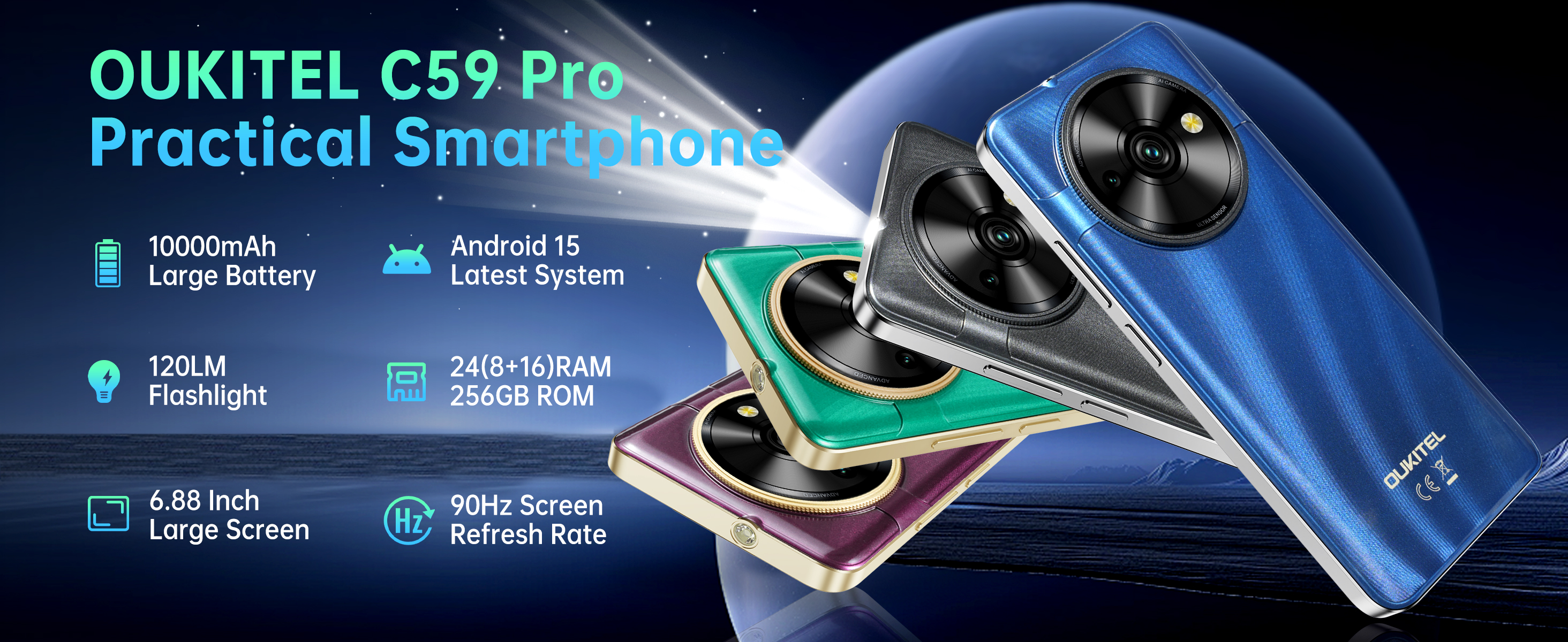 Amazon.com: OUKITEL C59 Pro Unlocked Android Phones Android 15