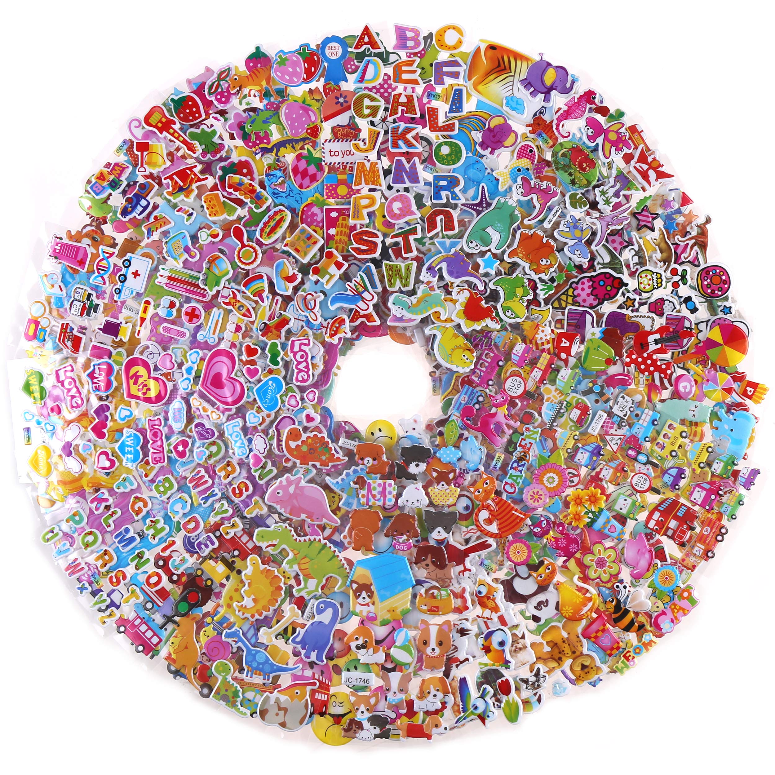 Amazon.co.jp: LOKIPA ご褒美 3D 立体 ぷっくり ステッカー プレゼント