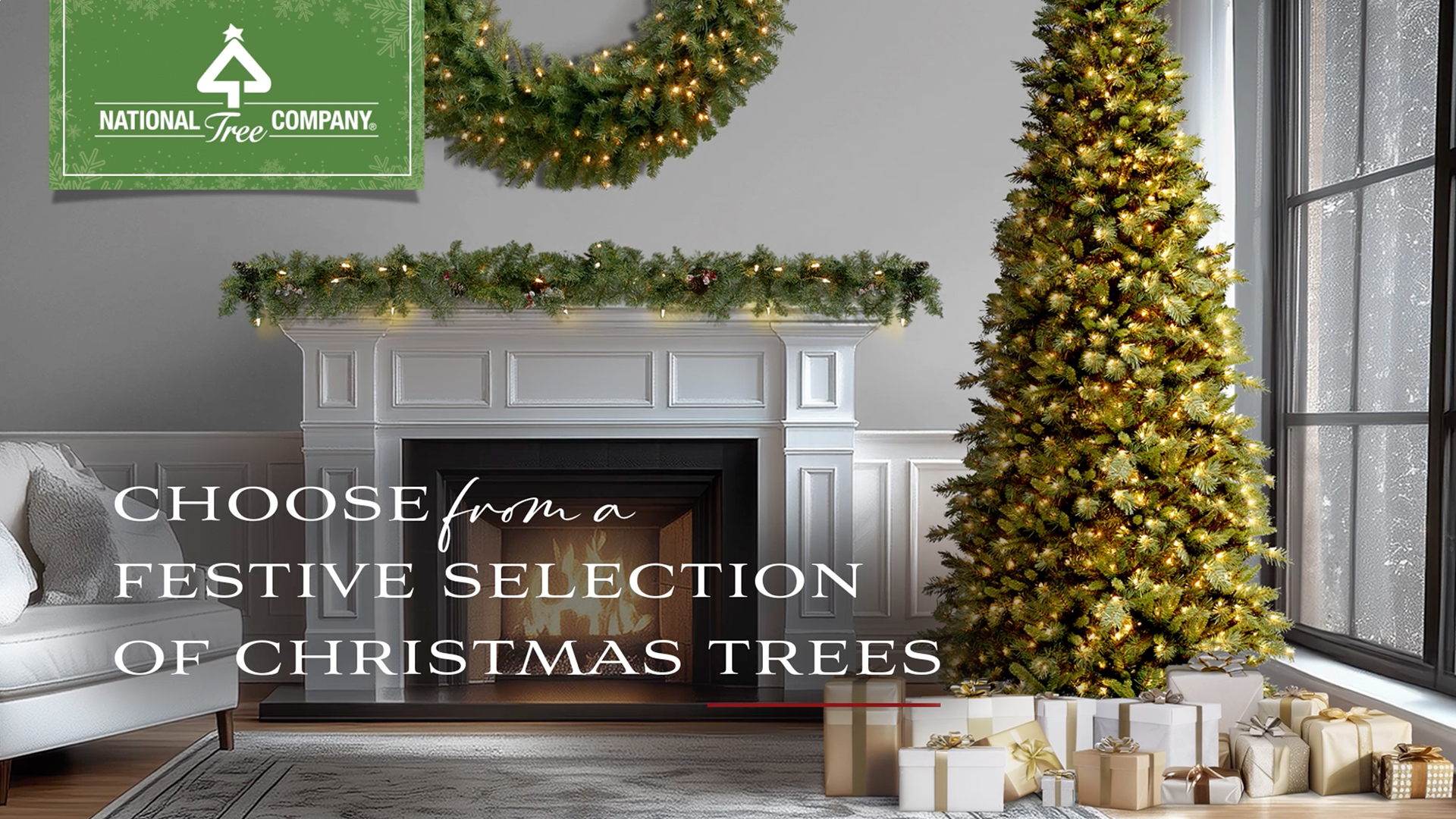 National Tree Company 7.5 ft (2.3m) Unlit North Valley Spruce