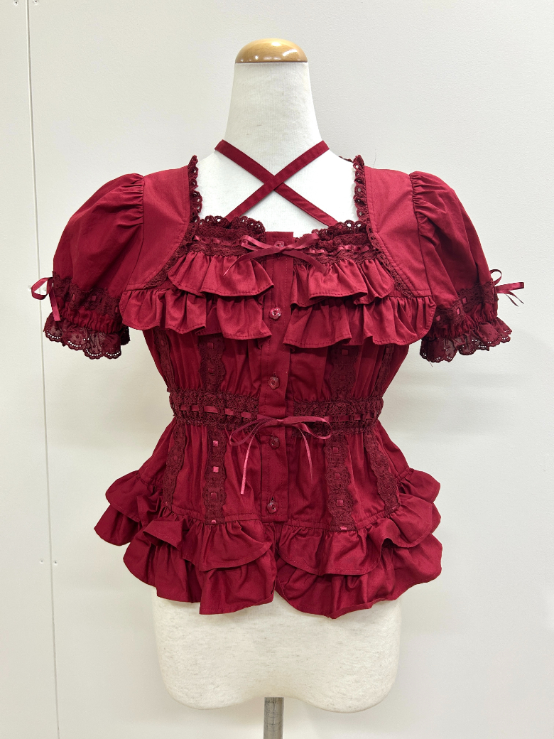 BABY,THE STARS SHINE BRIGHT 2段フリル半袖ブラウス - BELSELウェブ