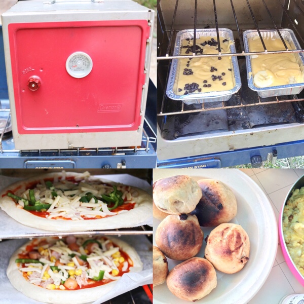 コールマン【キャンピングオーブンスモーカー】でピザを焼こう！パンや