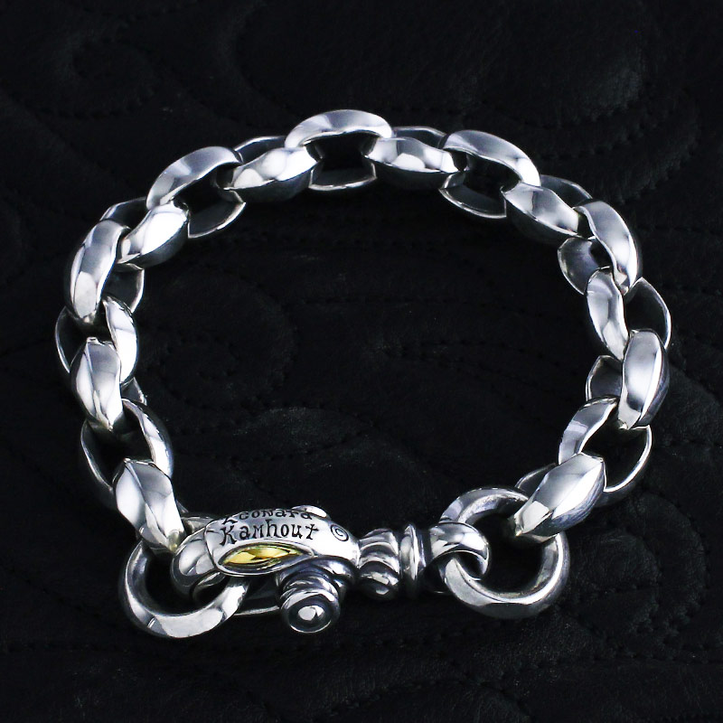 シルク リンク (M) ブレスレット (プレーン サークル) クラスプ