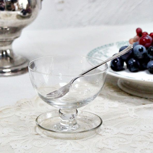 ヴィンテージ クリスタルグラス サンデーグラス アイスクリームカップ