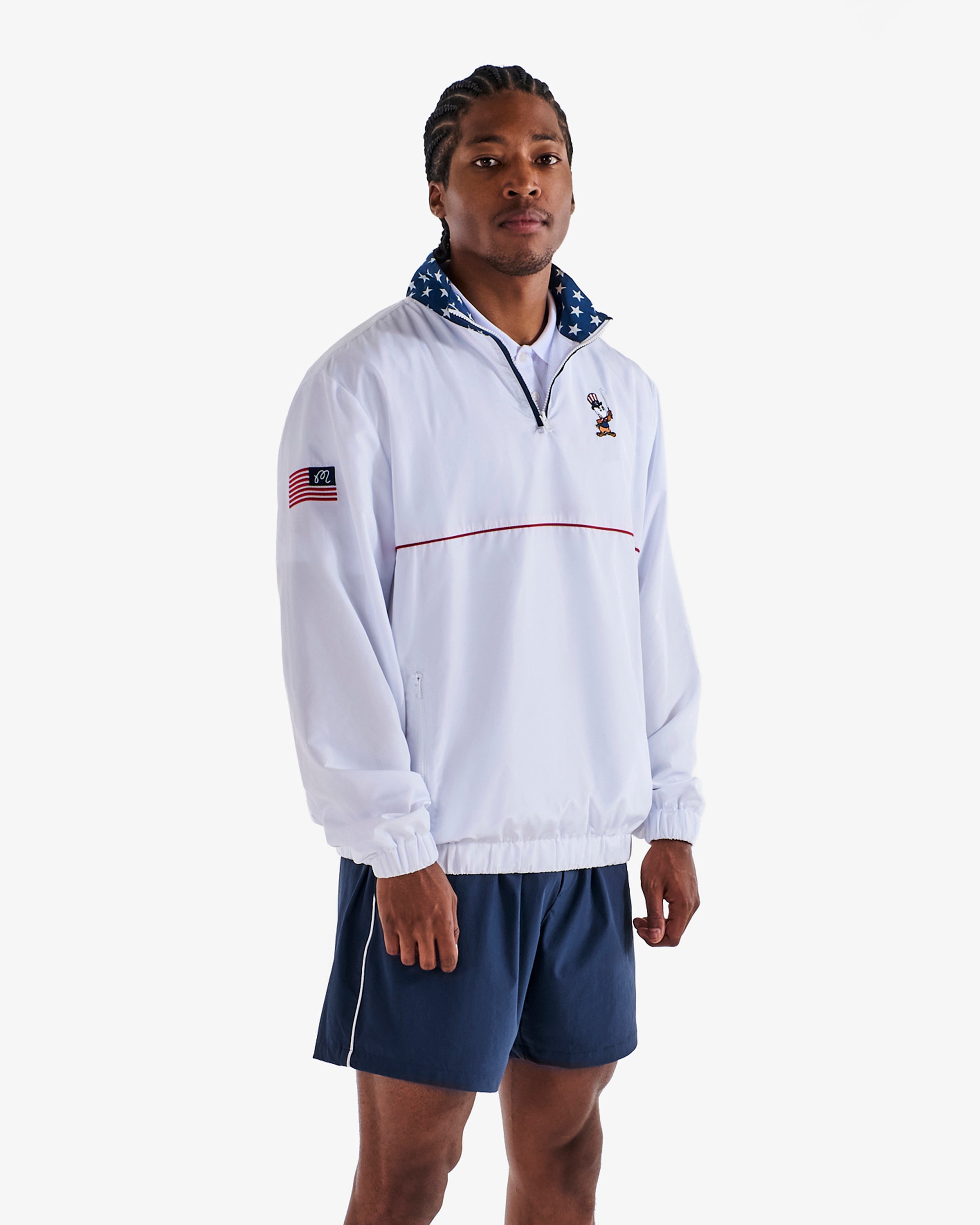 EAGLE BUCKETS NYLON QUARTER ZIP WINDBREAKER – Malbon