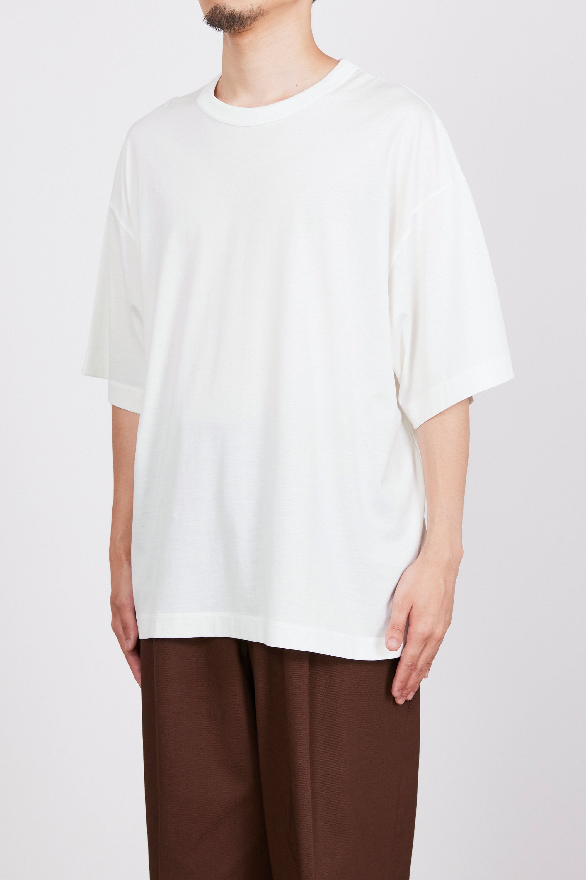 オーガニックGIZA 80/2天竺 / コンフォートフィットTee, White – MARKAWARE