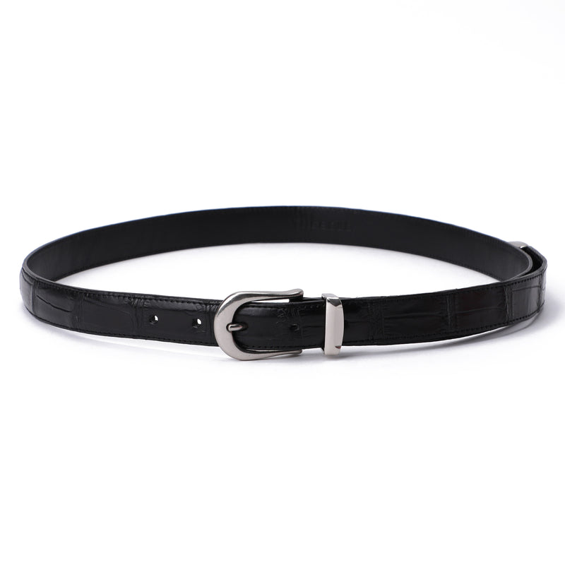 THE SOLE（ザソール）クロコダイルブラック プンターレベルト