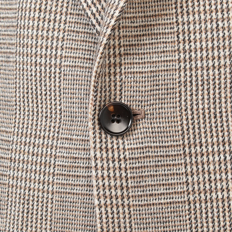 Finjack（フィンジャック）ウールストレッチベージュグレンチェック