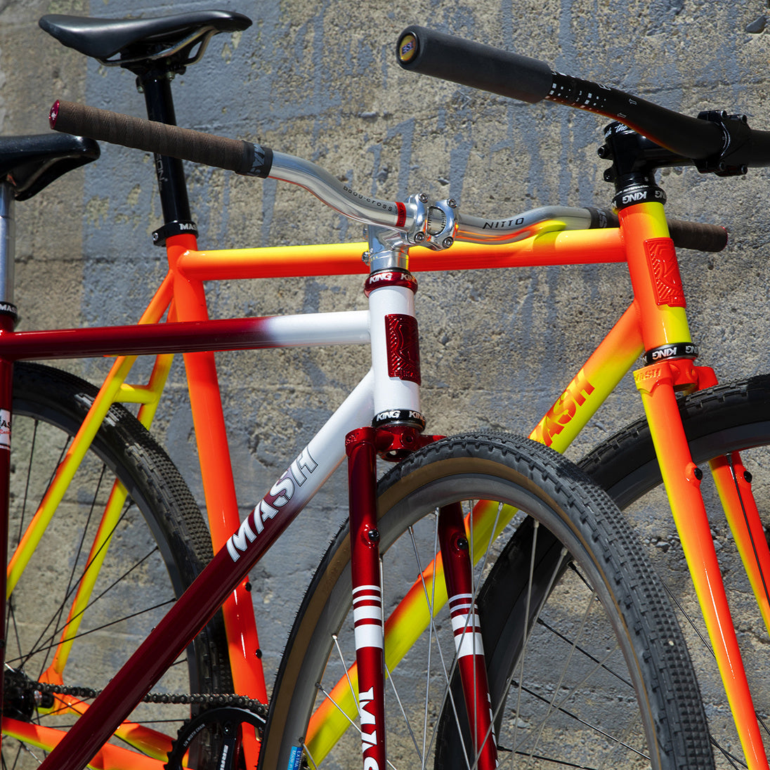 MASH Steel Frameset Orange/Yellow Fade – MASH SF