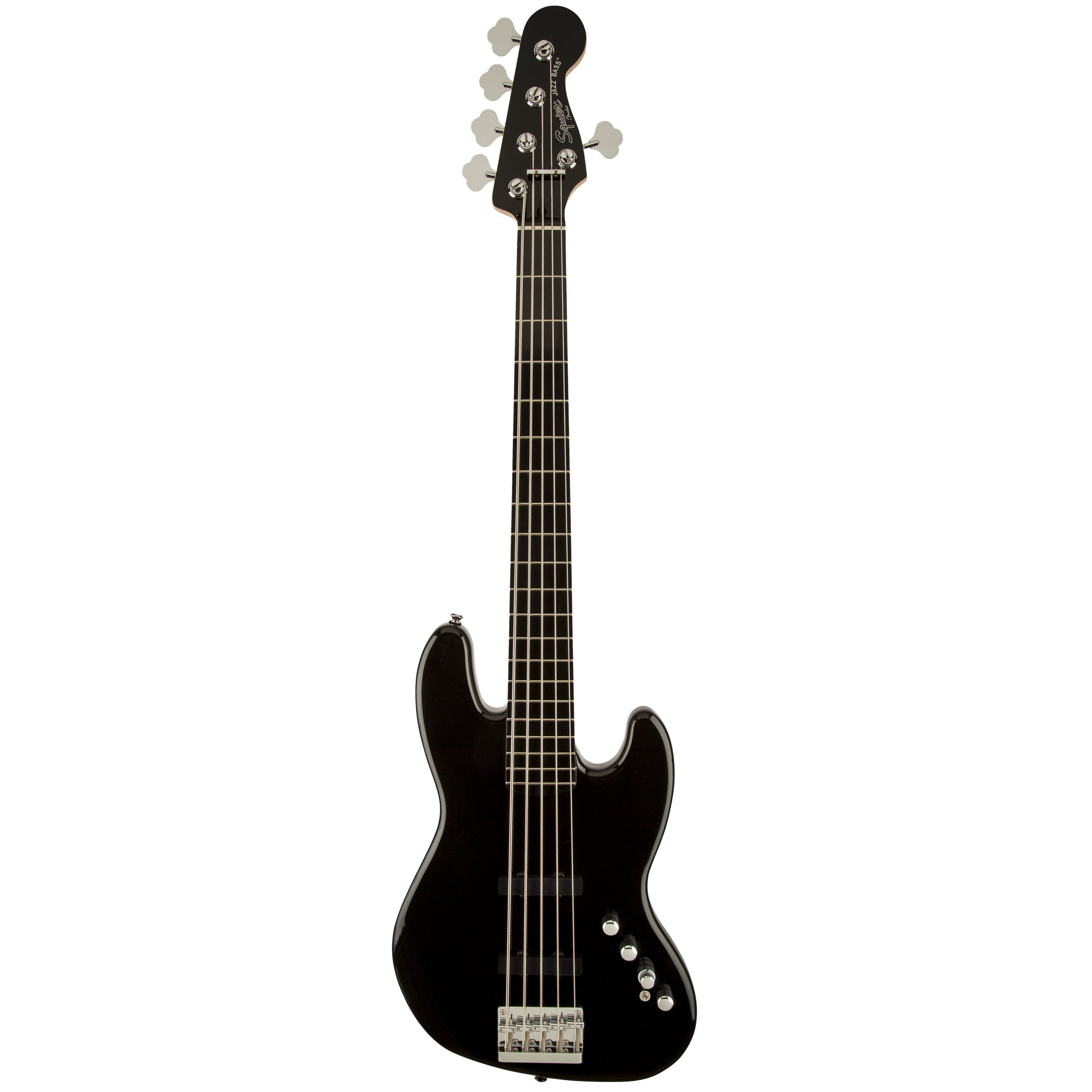 Squier Basses - Deluxe Jazz Bass Active V - Black - Ebonol