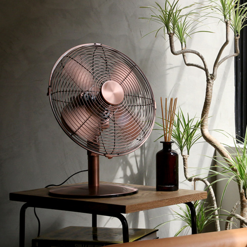 メタリックなレトロ扇風機。 メタル卓上扇風機 Pieria | まとめの