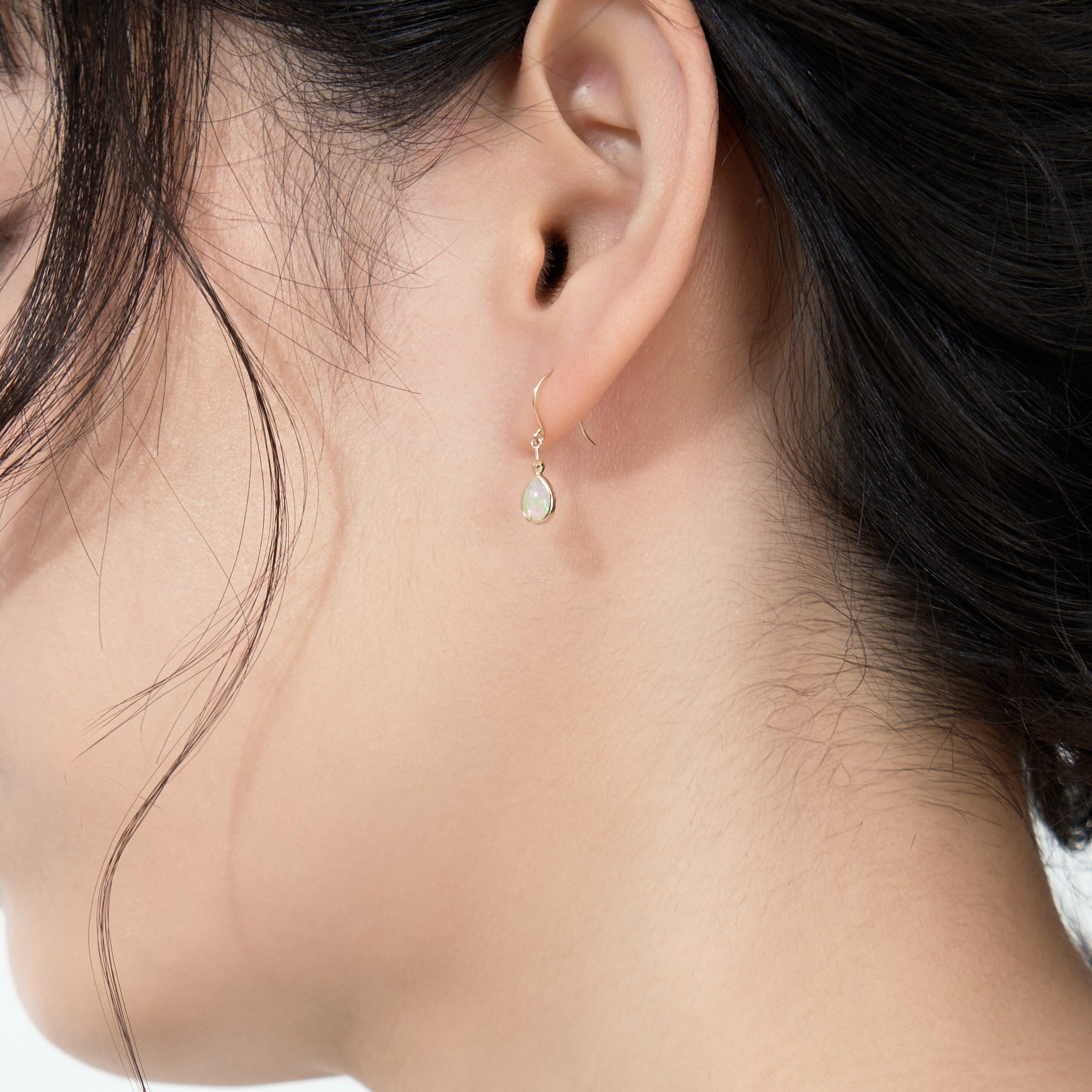 K10 オパール シンプル フックピアス- me.（エムイードット）