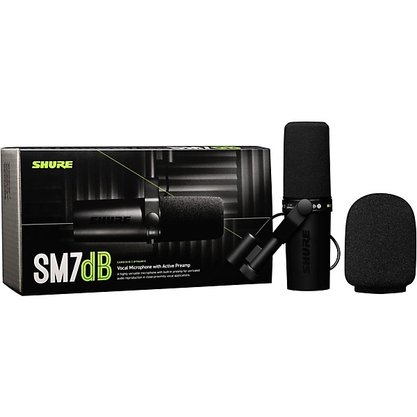 Open Box Shure SM7dB Dynamic Vocal Microphone With +28dB Built-in