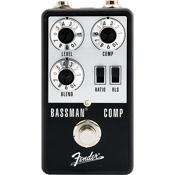 Fender Bassman Compressor Effects Pedal Aluminum Black | Guitar Center