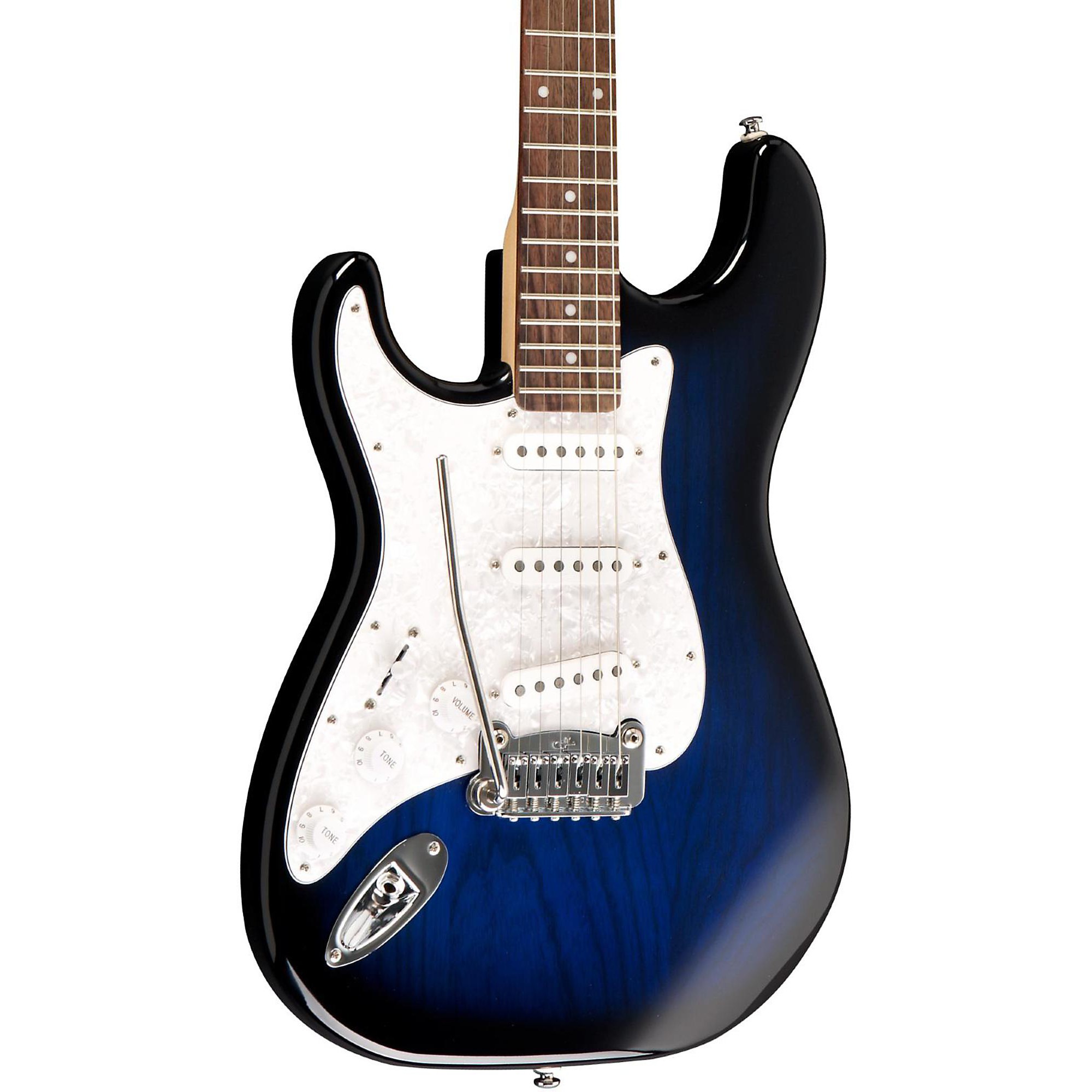 Open Box G&L Tribute Legacy Left-Handed Electric Guitar Blue Burst