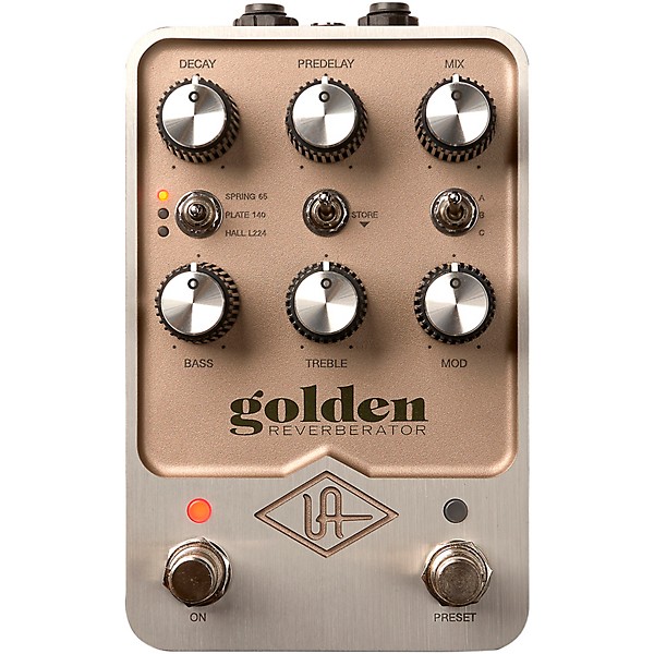 Universal Audio UAFX Golden Reverberator Effects Pedal - Gold