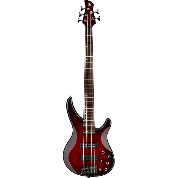 Yamaha TRBX605FM 5-String Electric Bass Guitar Dark Red Burst