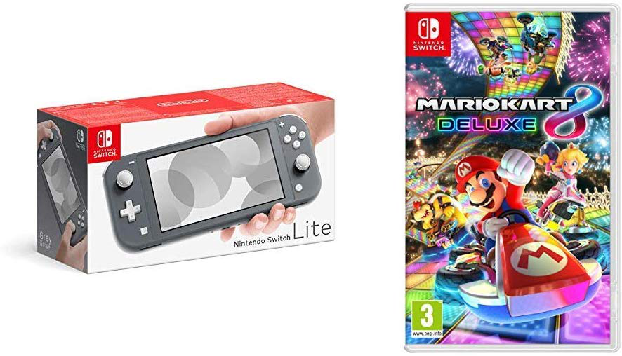 Nintendo Switch Lite Gray + Mario Kart 8 Deluxe | SoloTodo.cl
