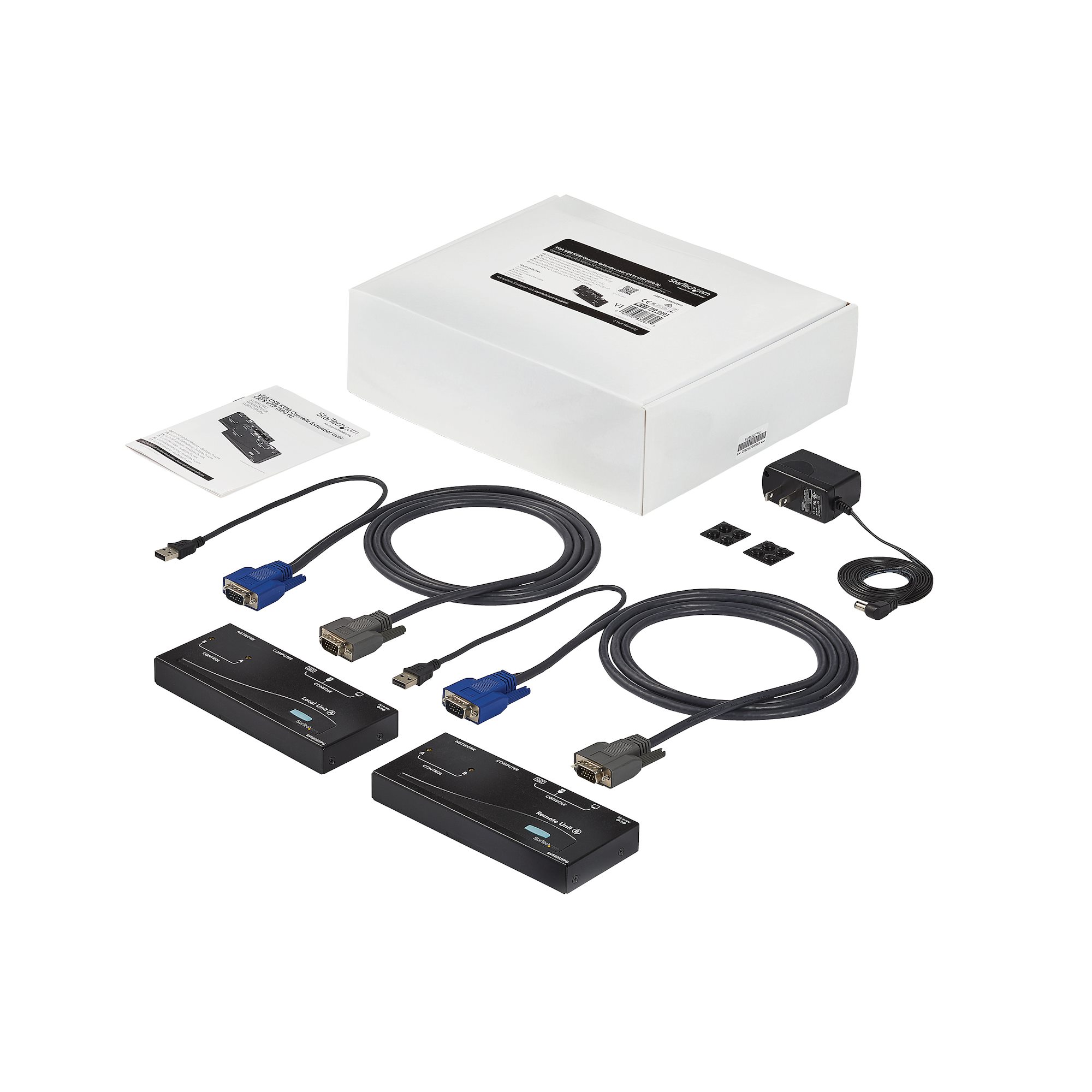 Cat5使用VGA対応KVMエクステンダー（延長器） 最大150m延長