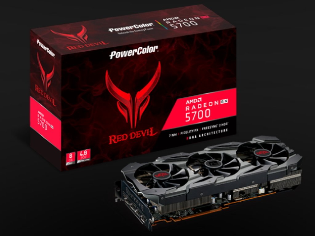 PowerColor セミファンレス3連ファンを装備したグラフィックカード