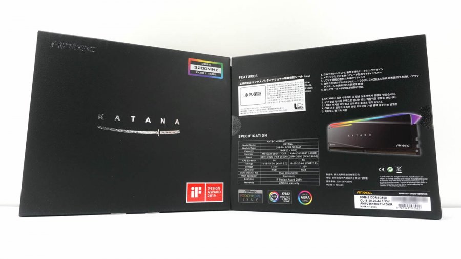 重厚なアルミヒートシンク、日本刀をモチーフにしたARGB搭載DDR4 OC