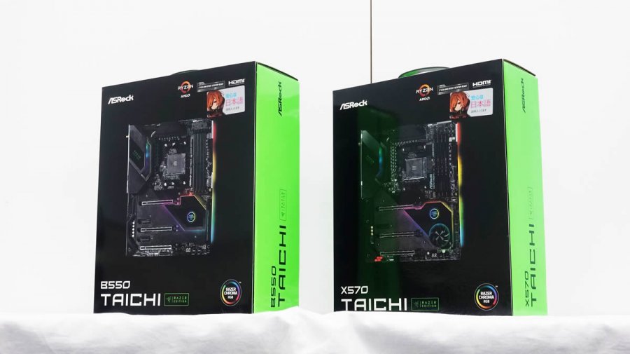 Ryzen対応X570とB550、TaichiとRazerのコラボレーションATX