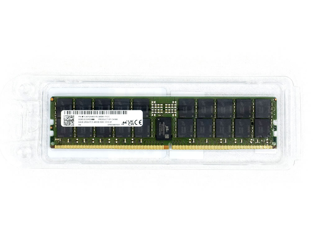 Micron MTC40F2046S1RC48BA1R サーバー用 288Pin R-DIMM ECC DDR5-4800