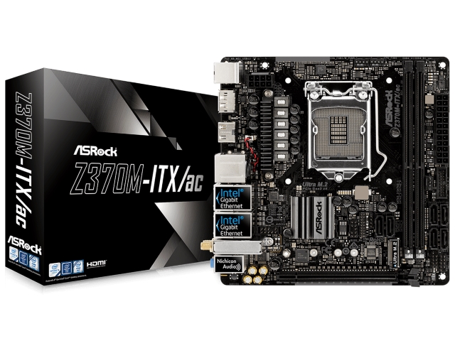ASRock Z370M-ITX/ac インテル 300シリーズ LGA1151対応 intel Z370