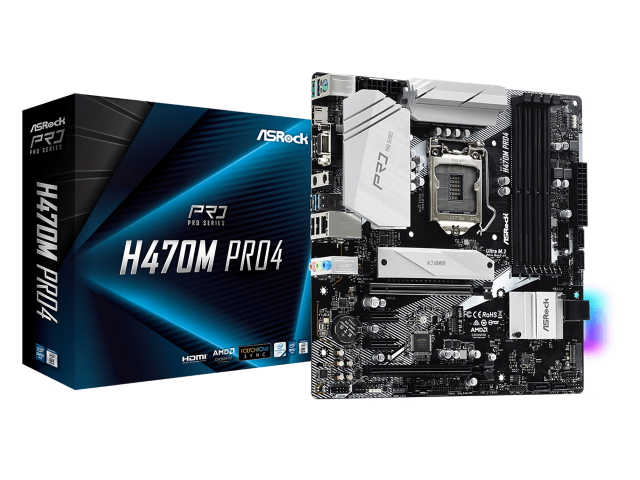 ASRock H470M Pro4 インテル 400シリーズ LGA1200対応 intel H470