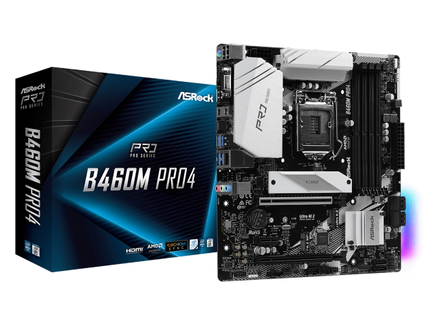 ASRock B460M Pro4 インテル 400シリーズ LGA1200対応 intel B460