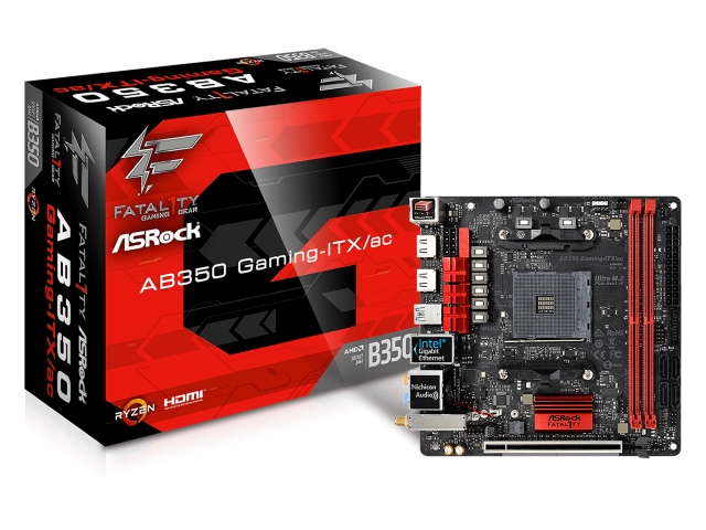 ASRock Fatal1ty AB350 Gaming-ITX/ac AMD 300シリーズ Socket AM4対応